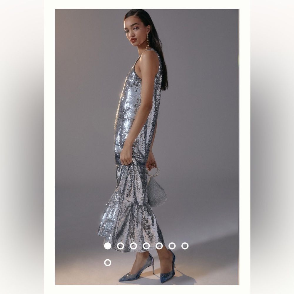 Maeve One-Shoulder Sequin Dress XS